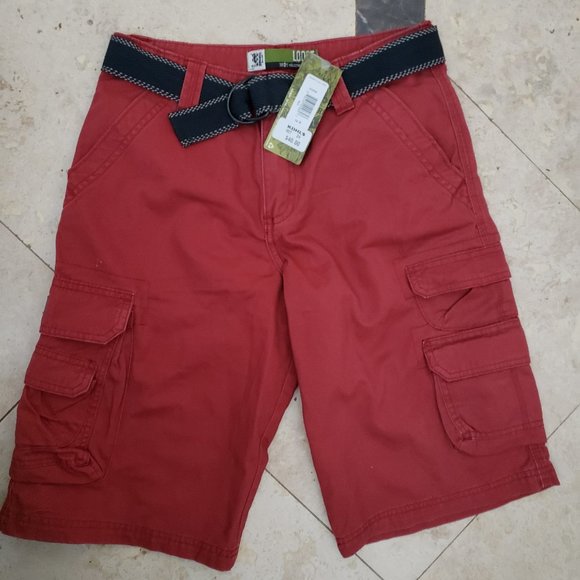 COPY - Lee Cargo Shorts Kids Boy 8 Includes Belt $50 - Picture 1 of 3